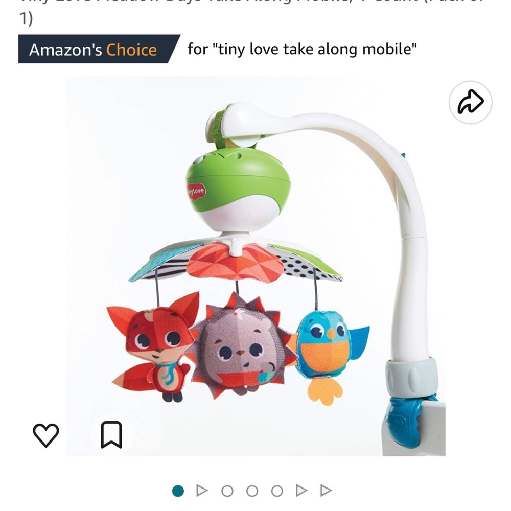 **SOLD!** Tiny Love Meadow Days Take-a-long mobile